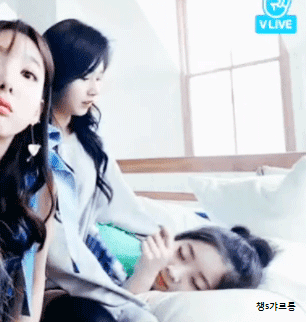 다현이 콧구멍 괴롭히는 사나 | 인스티즈