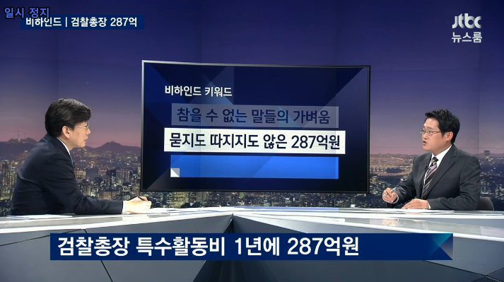 검찰총장의 영수증 필요 없는 하루 9천만원 | 인스티즈