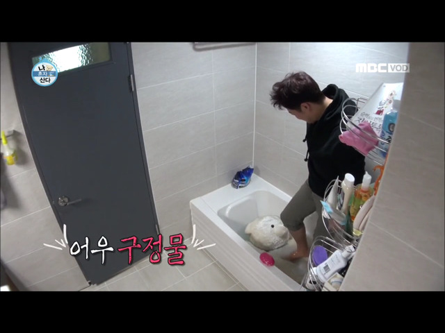 전현무의 윌슨 목욕시키기.jpg.gif | 인스티즈