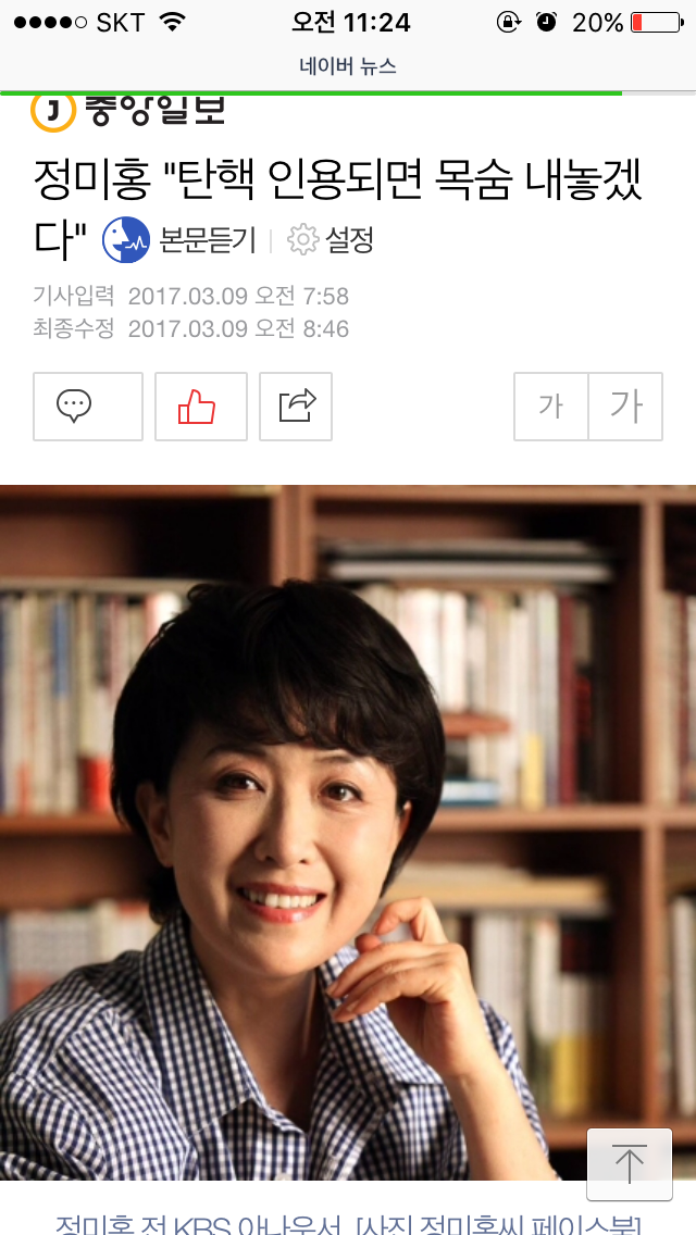오늘자 정미홍 나무위키 | 인스티즈