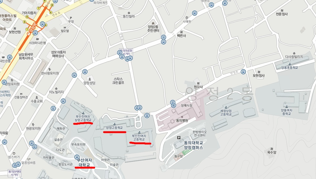 부산의 고등학교 위치선정 | 인스티즈