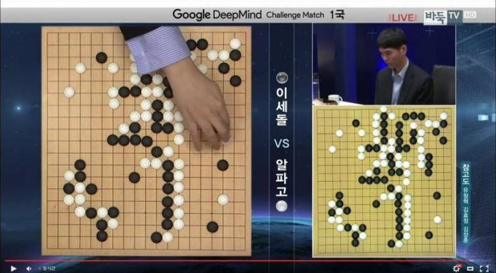 알파고의 신의 한수, 경악하는 이세돌 | 인스티즈