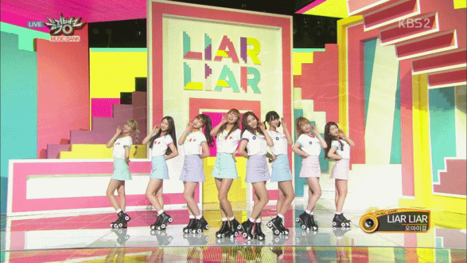 오마이걸 오늘 Liar Liar 움짤 | 인스티즈