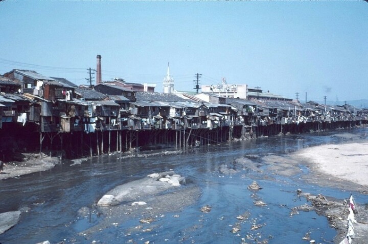1958년 서울 청계천 수상가옥 판자집 | 인스티즈