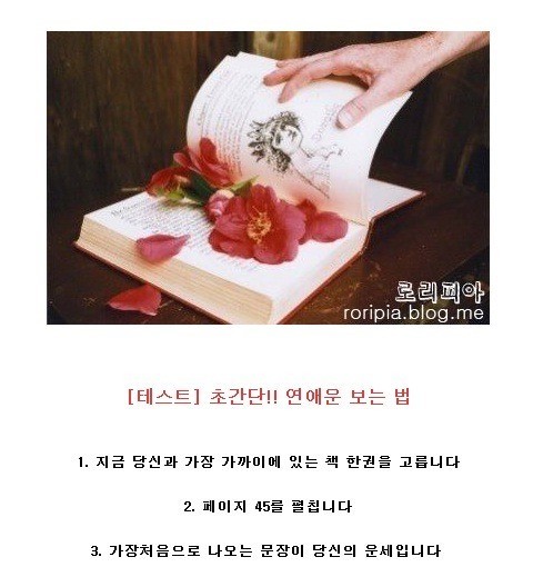 초간단 연애운 테스트.jpg | 인스티즈