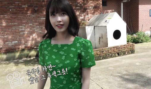 분식집 녹색 그릇이 생각난다는 아이유.gif | 인스티즈