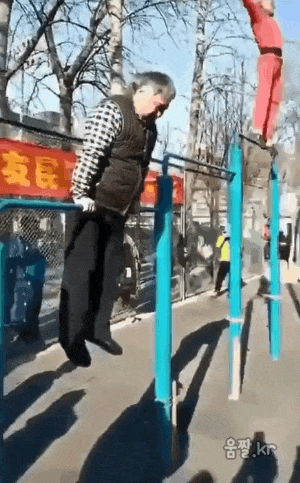 대륙의 흔한 철봉.gif | 인스티즈