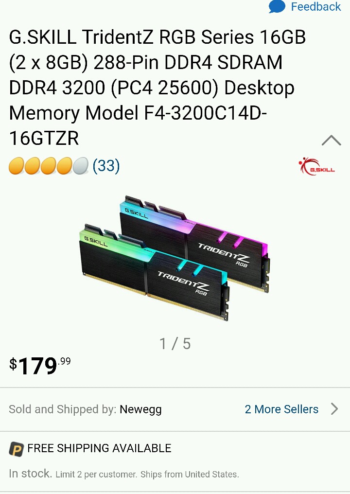 G.skill trident Z RGB 16G (8x2) 3200클럭 cl14 B다이 20.7만원 | 인스티즈