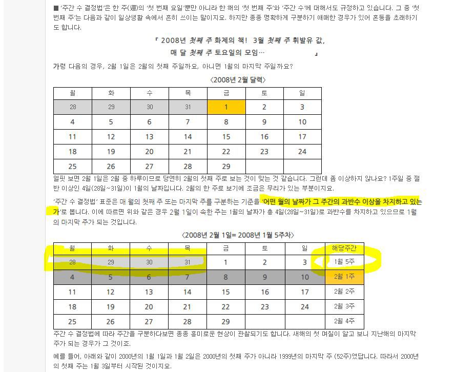 이번주는 몇 주차야? | 인스티즈