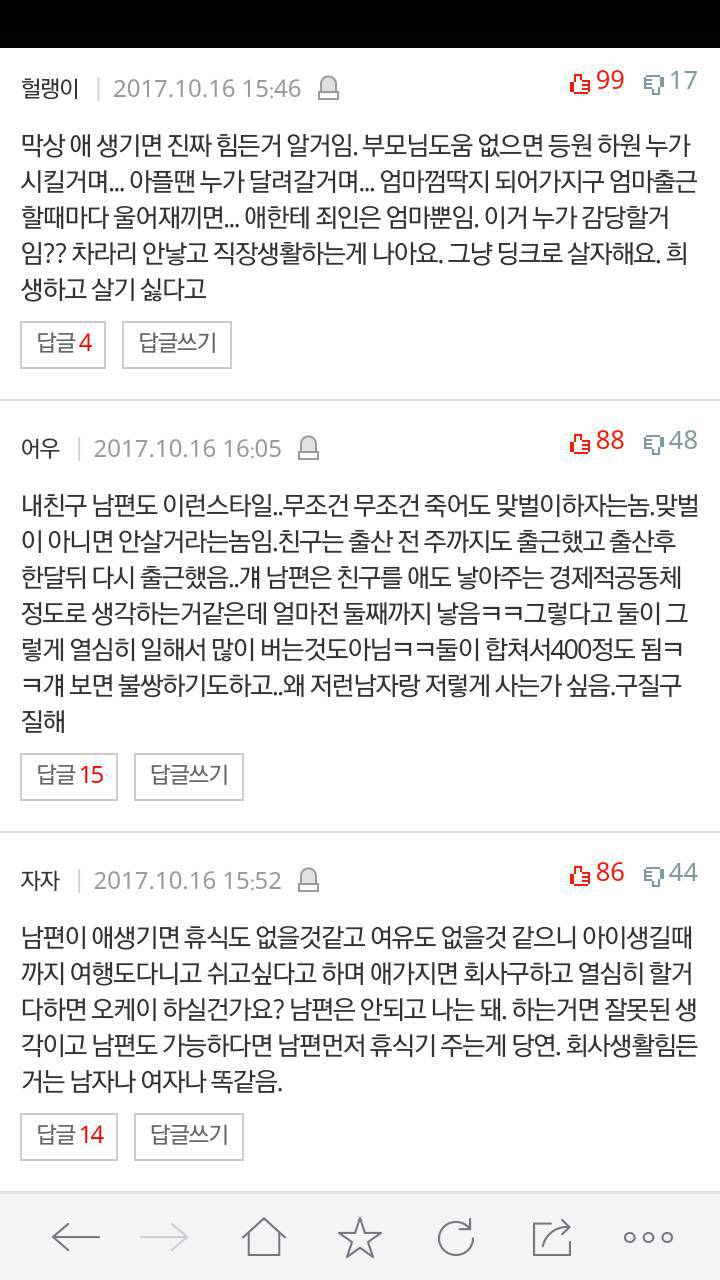 남편이 전업할꺼면 이혼하라네요 | 인스티즈