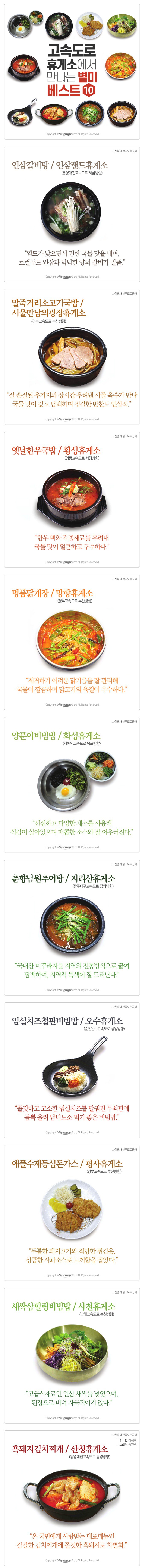 추석대비..고속도로 휴게소 별미 베스트10 | 인스티즈