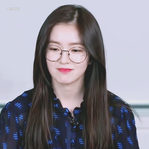 귀여운 안경 쓴 아이린.gif | 인스티즈